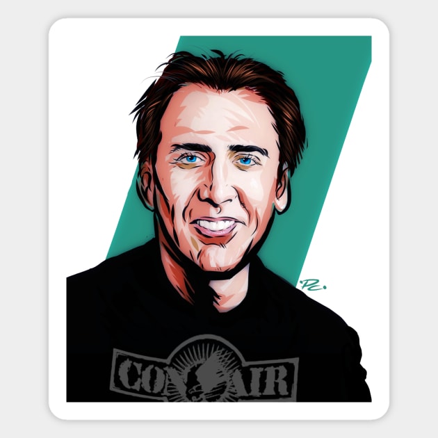 Nicolas Cage - An illustration by Paul Cemmick Magnet by PLAYDIGITAL2020